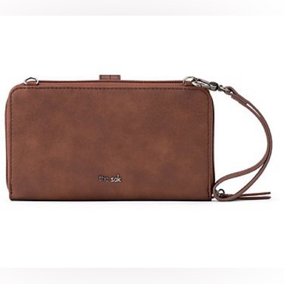 NWOT 🤎 The Sak Iris Crochet Large Smartphone Wristlet - Picture 4 of 5